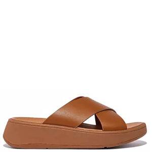 Sandalia Fit-Flop Plataform Cross Cuero