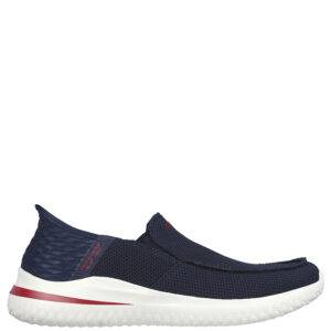 Mocasín de la marca Skechers modelo Slip-ins Delson 3.0 en color azul