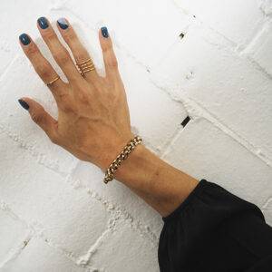 Pulsera ICON Pansar Negro/oro