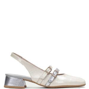 Zapato Hispanitas Aruba Crema-Plata