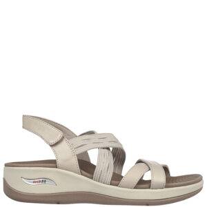 Sandalia Skechers Arch Fit Sunshine - Luxe Lady Natural