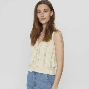 Chaleco Numph Nublair Vest Top Sandshell 