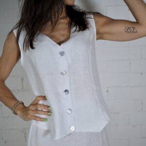 Chaleco Laia Laffaure 9312 Blanco