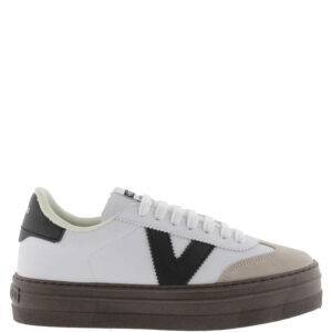 Zapatillas Victoria Barcelona Ciclista Efecto Piel Blanco - Escala