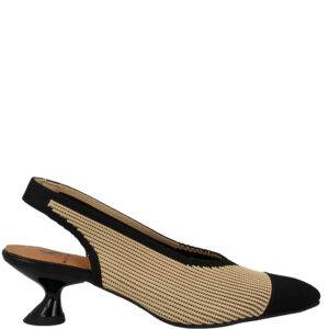 Salón Miss Elastic 76535 Beig/Negro - Escala Sabates