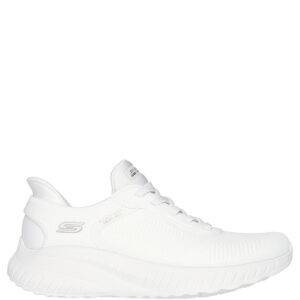 Zapatillas de la marca Skechers modelo Slip-ins Bobs Sport Squad Chaos en color Blanco Roto Zapatillas deportivas elaboradas en knit. Ajuste Hands Free Slip-Ins®. Plantilla Memory Foam. Suela flexible con tracción de 3,2 cm de altura.