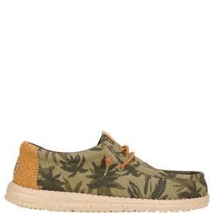 Hey Dude Wally Palm Burnt Olive/Ginger brown Escala Sabates