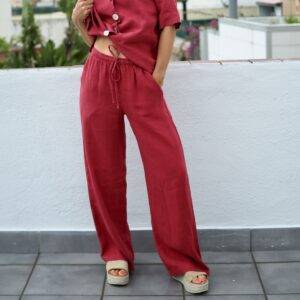 Pantalón Laia Laffaure 1508 Rojo - Escala Sabates