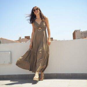 Vestido Relish Getafe Oliva Militar - Escala Sabates