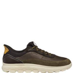 Zapatillas Geox Spherica Plus Verde militar/Marrón Oscuro-Escala