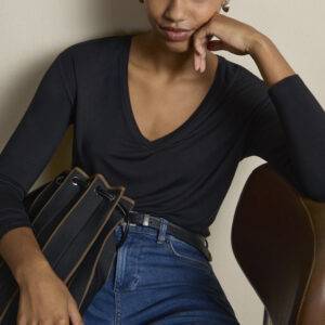 Camiseta Surkana 555LISI016 Negro - Escala Sabates